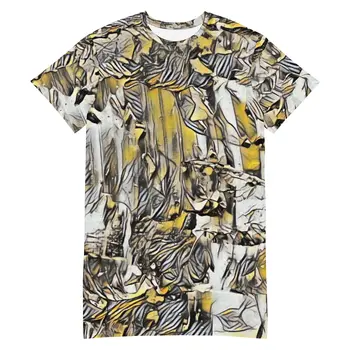 VINTAGE HEART ART T-shirt Dress by Gianneli