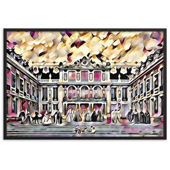 CÉLÉBRATION À LA MAISON DE L'ART V2 Superior Framed Poster