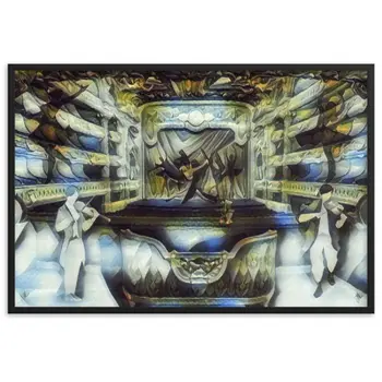 WHEN YOUR SENSES DANCE WITH MY MOMENTS JL.AK Velvet Edition Framed Poster