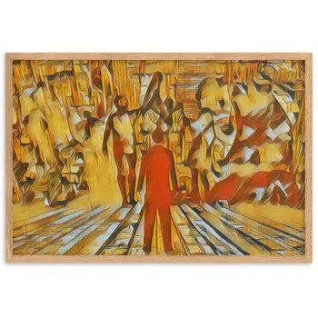 I SAW MY ENTIRE LIFE PASS THROUGH YOUR EYES Velvet Edition Framed Poster