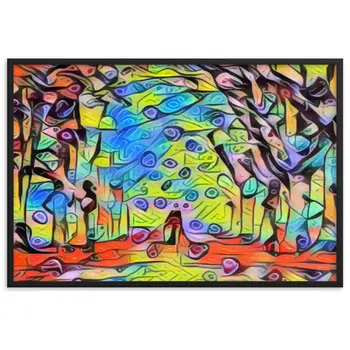 TO SEE MY HEART YOU MUST FIRST DIVE INTO MY TRUTH J.L PREMIUM Framed Poster