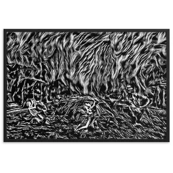 DANCE ME LIKE THE RAIN THAT BURNING OUT THE FIRE AROUND ME Framed Poster