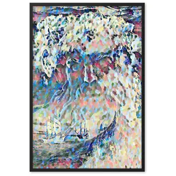 WHEN POSEIDON ASKED THE WAVES TO DANCE UPPER Framed Poster