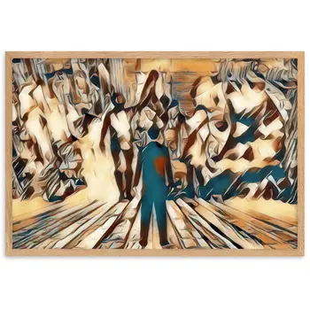 I SAW MY ENTIRE LIFE PASS THROUGH YOUR EYES Velvet Edition Framed Poster