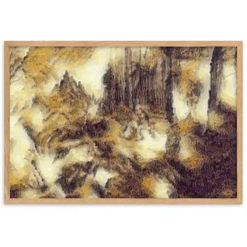 AMONG THE FOUR SEASONS YOU ARE THE FIFTH SENSE Velvet Edition Framed Poster