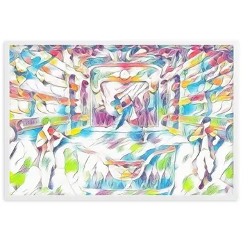 WHEN YOUR SENSES DANCE WITH MY MOMENTS JL.AK Velvet Edition Framed Poster