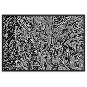 WHEN YOUR KISS WATERED ALL MY SENSES Velvet Edition Framed Poster