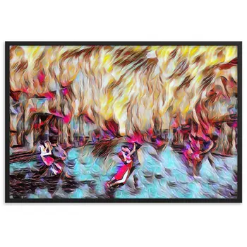 DANCE ME LIKE THE RAIN THAT BURNING OUT THE FIRE AROUND ME Framed Poster