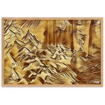 AMONG THE FOUR SEASONS YOU ARE THE FIFTH SENSE PREMIUM Framed Poster