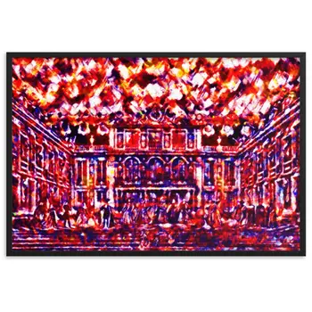 CÉLÉBRATION À LA MAISON DE L'ART V2 Superior Framed Poster