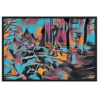 AMONG THE FOUR SEASONS YOU ARE THE FIFTH SENSE PREMIUM Framed Poster