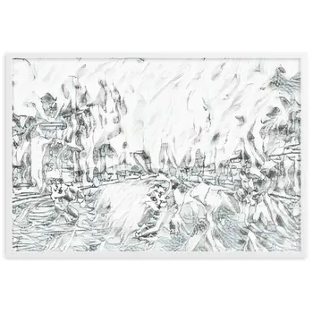 DANCE ME LIKE THE RAIN THAT BURNING OUT THE FIRE AROUND ME Velvet Framed Poster