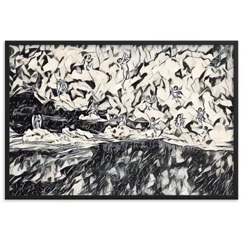 CUPID AND PSYCHE Superior Framed Poster