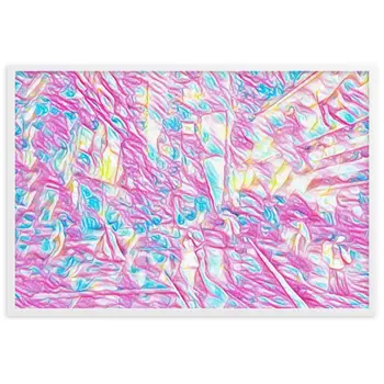 WHEN YOUR KISS WATERED ALL MY SENSES Velvet Edition Framed Poster