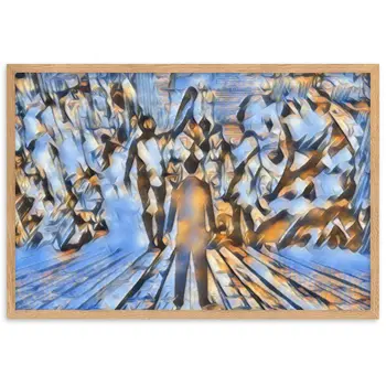 I SAW MY ENTIRE LIFE PASS THROUGH YOUR EYES Velvet Edition Framed Poster