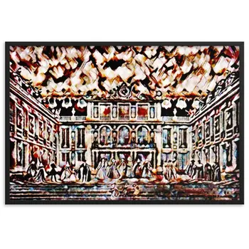 CÉLÉBRATION À LA MAISON DE L'ART V2 Superior Framed Poster