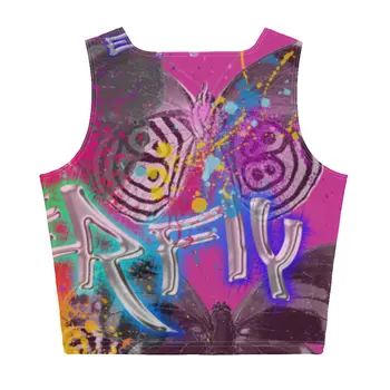 Gianneli Butterfly Effect Crop Top