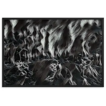 DANCE ME LIKE THE RAIN THAT BURNING OUT THE FIRE AROUND ME Velvet Framed Poster