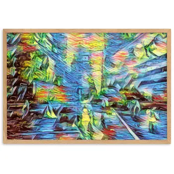 WHEN YOUR KISS WATERED ALL MY SENSES PREMIUM Framed Poster