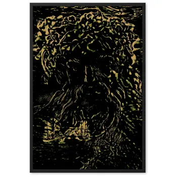 WHEN POSEIDON ASKED THE WAVES TO DANCE TALE Framed Poster