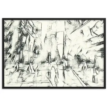 WHEN YOUR KISS WATERED ALL MY SENSES Velvet Edition Framed Poster