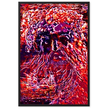 WHEN POSEIDON ASKED THE WAVES TO DANCE UPPER Framed Poster