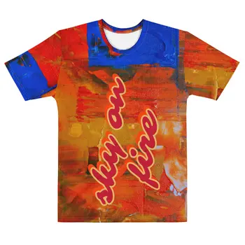 SKY ON FIRE Men's t-shirt by Gianneli