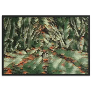 LOVE IS WHEN YOU CAN SEE WITHIN ME A.K Velvet Edition Framed Poster