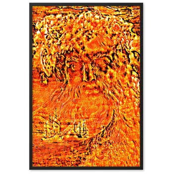 WHEN POSEIDON ASKED THE WAVES TO DANCE TALE Framed Poster