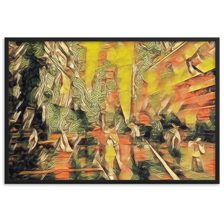 WHEN YOUR KISS WATERED ALL MY SENSES Velvet Edition Framed Poster