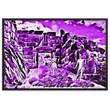 PERSEUS ON THE ROAD TO LION GATE Superior Framed Poster