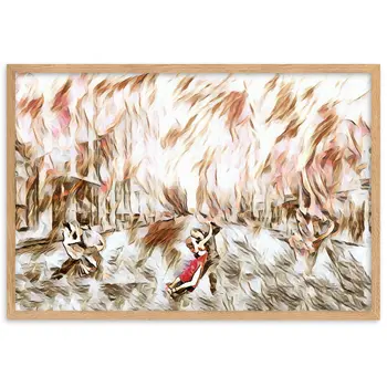 DANCE ME LIKE THE RAIN THAT BURNING OUT THE FIRE AROUND ME Framed Poster
