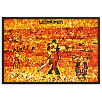 BALLANDO DAVANTI A UN MURO IN TOSCANA TALE Framed Poster