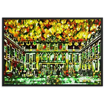 CÉLÉBRATION À LA MAISON DE L'ART V2 Superior Framed Poster