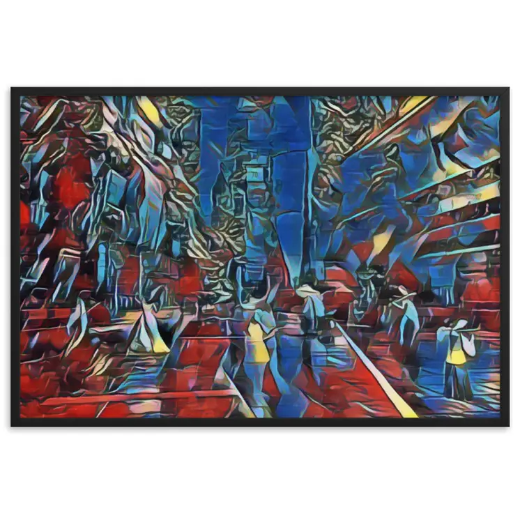 WHEN YOUR KISS WATERED ALL MY SENSES Velvet Edition Framed Poster