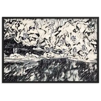 CUPID AND PSYCHE Superior Framed Poster