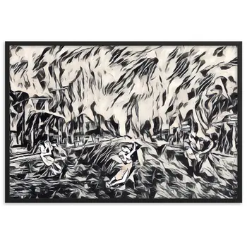 DANCE ME LIKE THE RAIN THAT BURNING OUT THE FIRE AROUND ME Framed Poster