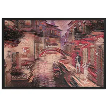 Questo è il mio porto e tu il suo cuore Premium Framed Poster