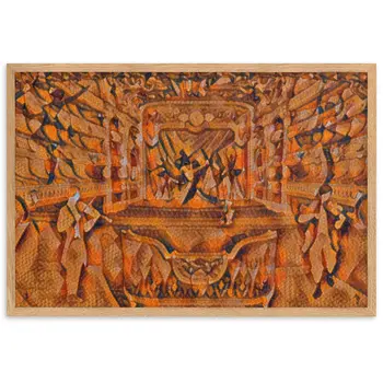 WHEN YOUR SENSES DANCE WITH MY MOMENTS JL.AK Velvet Edition Framed Poster