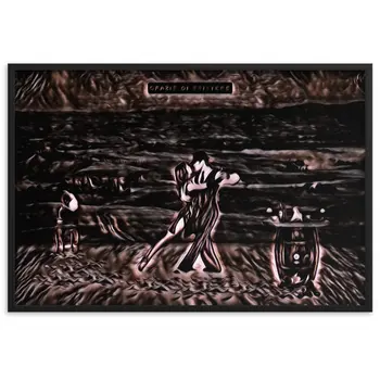 BALLANDO DAVANTI A UN MURO IN TOSCANA TALE Framed Poster