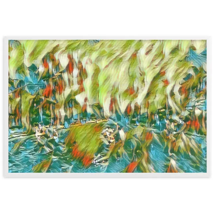 DANCE ME LIKE THE RAIN THAT BURNING OUT THE FIRE AROUND ME Velvet Framed Poster