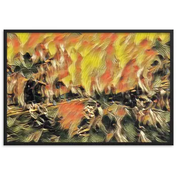 DANCE ME LIKE THE RAIN THAT BURNING OUT THE FIRE AROUND ME Velvet Framed Poster