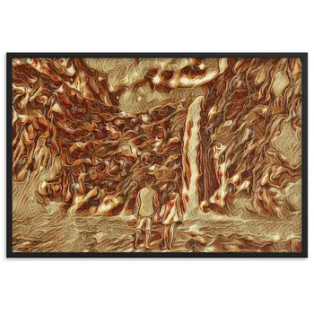 LOOK AT A STAR THAT FELL NEXT TO ME GOLDEN AGE Framed Poster