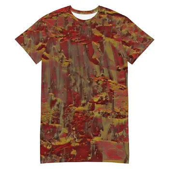 VINTAGE HEART ART T-shirt Dress by Gianneli