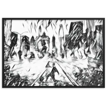 YOU ARE THE RHYTHM THAT STILL DANCES WITHIN ME Velvet Framed Poster