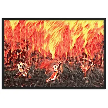 DANCE ME LIKE THE RAIN THAT BURNING OUT THE FIRE AROUND ME Framed Poster
