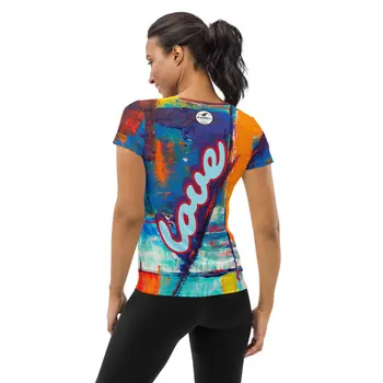 PURE LOVE Women's Athletic T-shirt by Gianneli