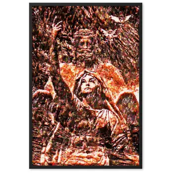 THE DAY THAT IT RAINED JASMINE IN POSEIDON'S HUG V2 Superior Framed Poster