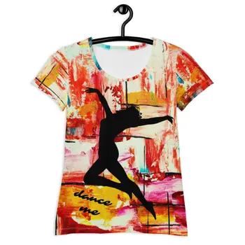 DANCE ME Women's Athletic T-shirt by Gianneli