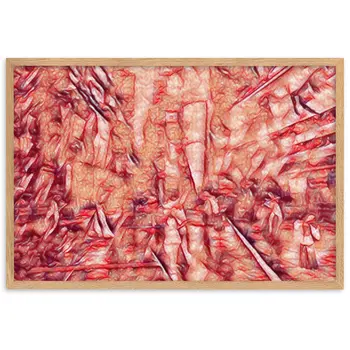 WHEN YOUR KISS WATERED ALL MY SENSES Velvet Edition Framed Poster